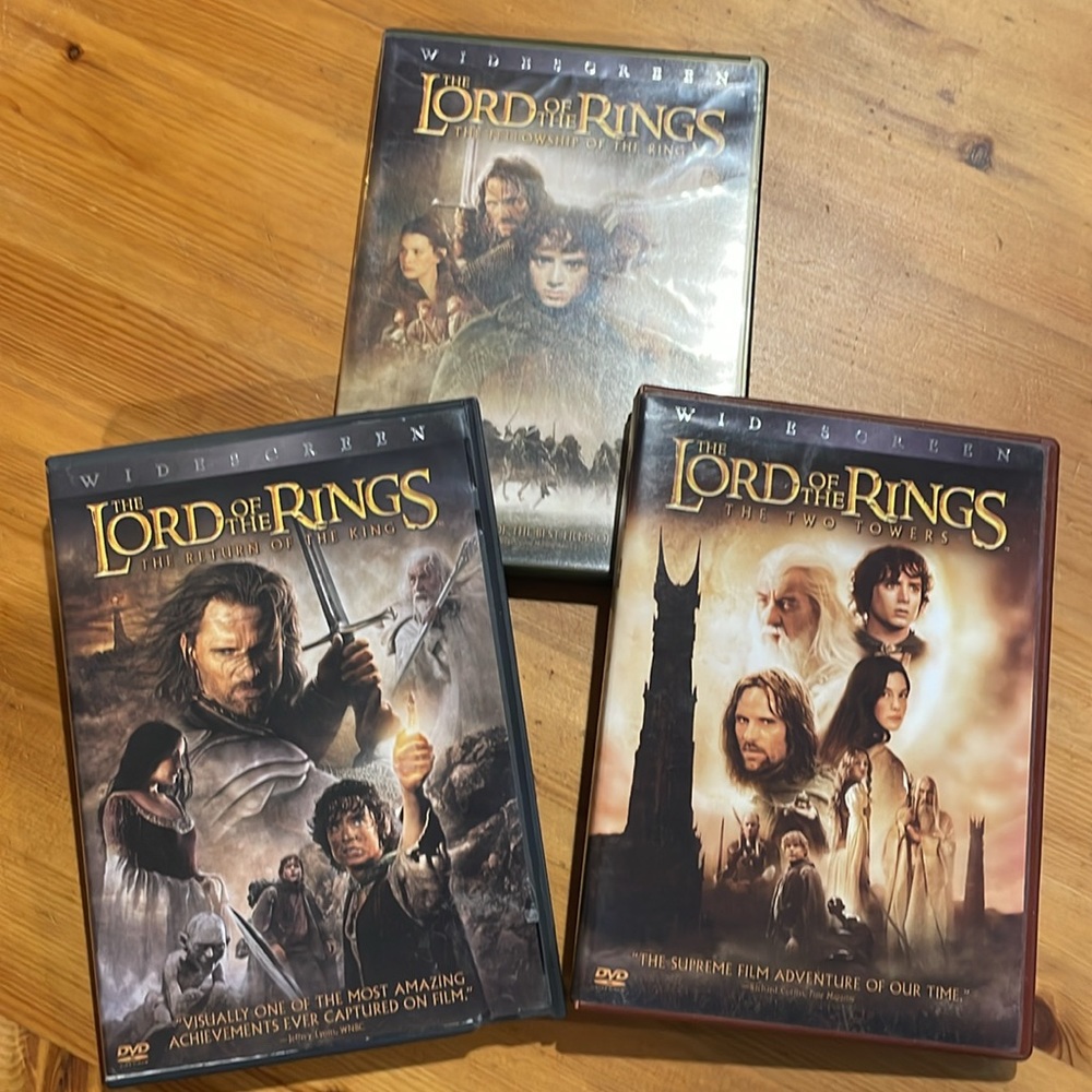 Lord of the Rings Trilogy Widescreen DVD Set • LOTR 3‑Movie Collection • Fantasy
